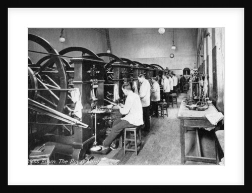 Press Room, the Royal Mint, Tower Hill, London by Anonymous