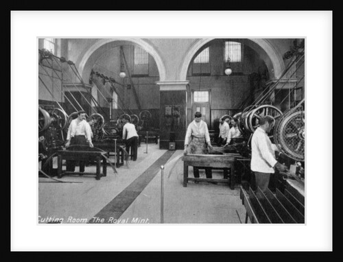 Cutting Room, the Royal Mint, Tower Hill, London by Anonymous