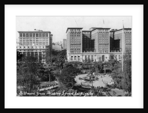 The Biltmore from Pershing Square, Los Angeles, California, USA by Anonymous