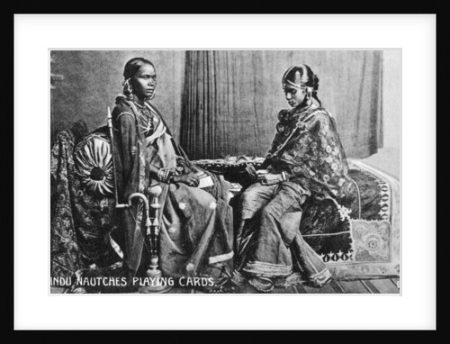 Hindu nautches playing cards, India by Anonymous