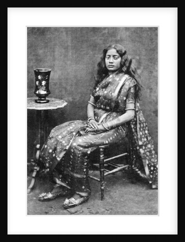Native dancing girl, India by Anonymous