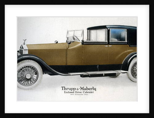 Enclosed drive Rolls-Royce cabriolet with extension open by Anonymous