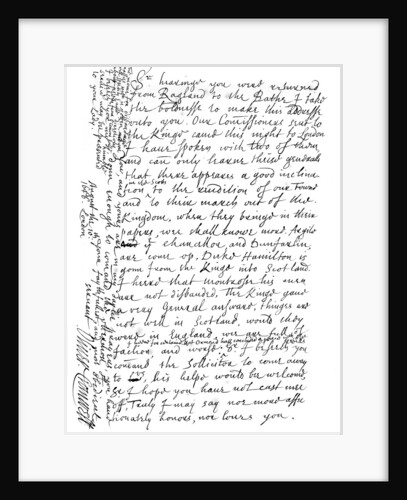 Letter by Oliver Cromwell to General Fairfax by Frederick George Netherclift