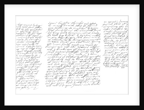 Letter by Elizabeth I, Queen of England, to James VI of Scotland by Frederick George Netherclift