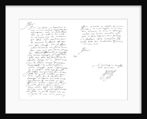 Letter by Robert Devereux, Earl of Essex, to Maurice, Prince of Orange by Frederick George Netherclift