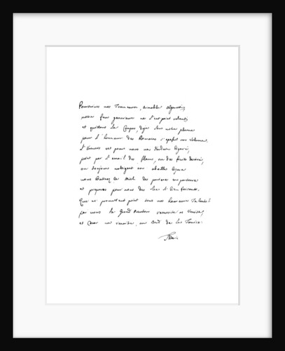 Letter by Frederick the Great, King of Prussia, to Count Francesco Algarotti by Frederick George Netherclift