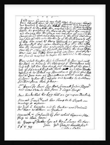 Letter by Titus Oates to the Duke of Bolton by Frederick George Netherclift