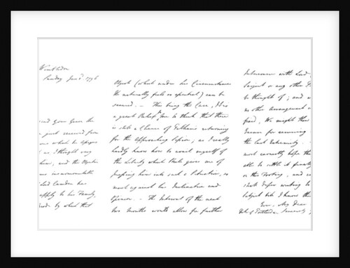 Letter by William Pitt to the Duke of Portland by Frederick George Netherclift