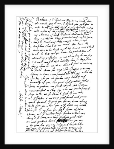 Letter by Arabella Stuart to the Countess of Shrewsbury by Frederick George Netherclift