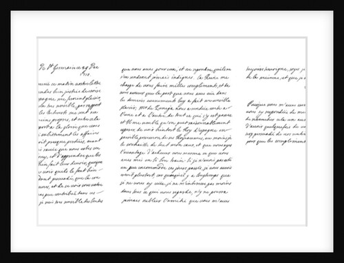 Letter by James Francis Edward Stuart (the 'Old Pretender') to the Duc de Vendome by Frederick George Netherclift