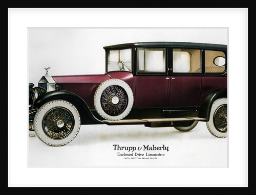 Enclosed drive Rolls-Royce limousine with partition behind the driver by Anonymous