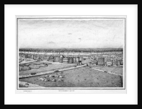 The Government House and Town Hall, Calcutta, India by Frederick Fiebig