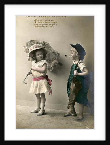 'Many Happy Returns', birthday card by Anonymous