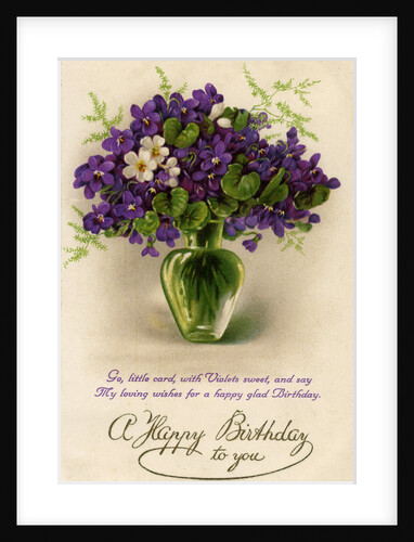 Birthday card by Anonymous