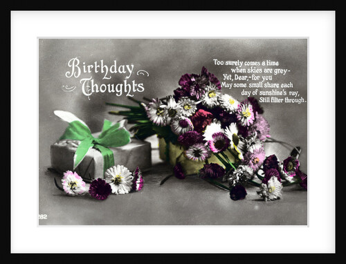 Birthday card by Anonymous