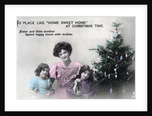 'No Place like Home Sweet Home at Christmas Time', greetings card by Schwerdffeger & Co