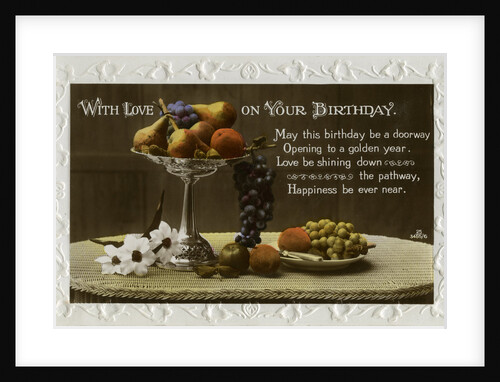 Birthday card by Anonymous