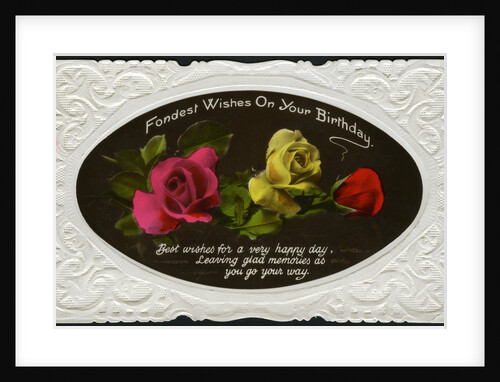 Birthday card by Anonymous