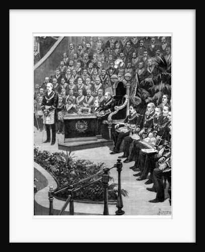 Grand Masonic gathering by Anonymous