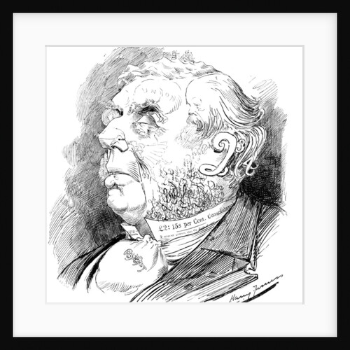 Puzzle head depicting British politician George Joachim Goschen, from Punch by Anonymous
