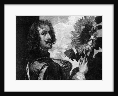 Anthony van Dyck, self-portrait with a sunflower by OL Lacour