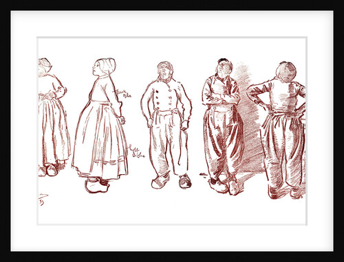 Sketches in Volendam, Holland by Anonymous