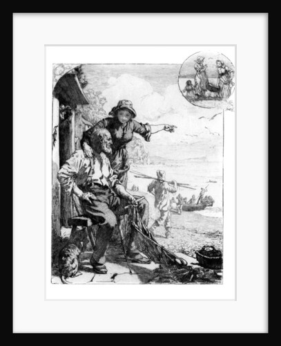 The Fisher Folk's Harvest. Mackerel in the Bay, Sketch in South Devon by Anonymous