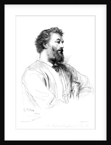 Sir Frederic Leighton, British artist by Paul Adolphe Rajon