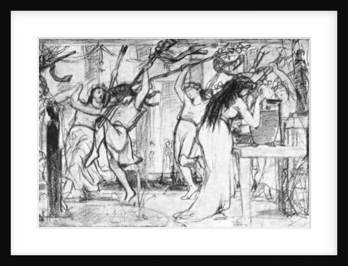 First sketch of 'The Vintage Festival', c1871 (c1880-1882) by Anonymous