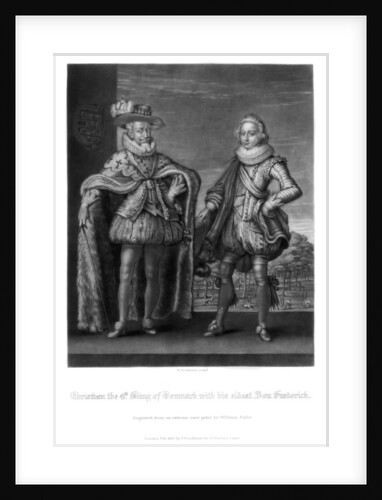 Christian IV, King of Denmark, with his eldest son Frederick by Robert Dunkarton