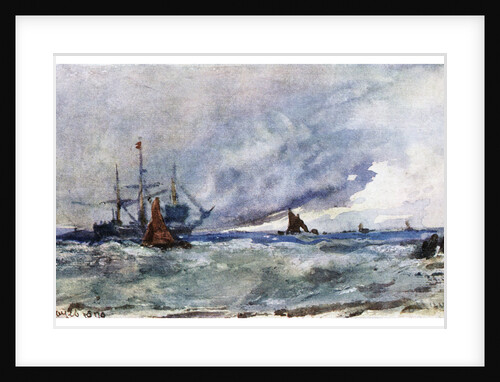 A Study of Sky and Sea from the Deck of a Vessel off Tarifa by Anonymous