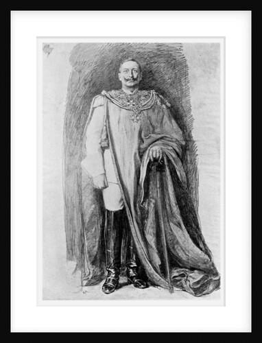 Study for the enamel portrait of Emperor Wilhelm II of Germany by Anonymous