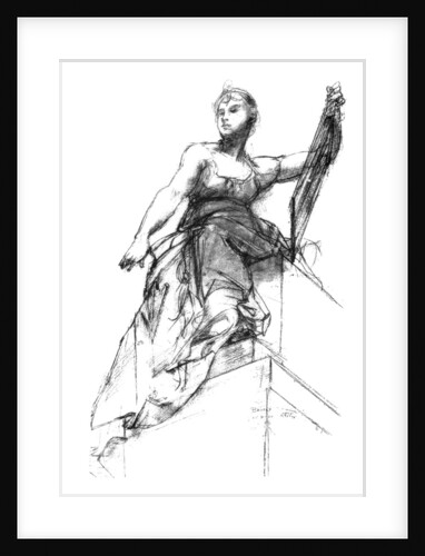 Decorative study for 'The Apotheosis of the Law' by Anonymous