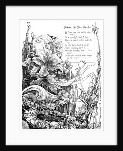 Where the Bee Sucks by Anonymous