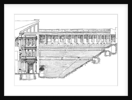 Section of the Gallo Roman Theatre at Orange, Provence, France by Anonymous