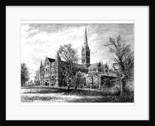 Salisbury Cathedral, from the South West by Anonymous