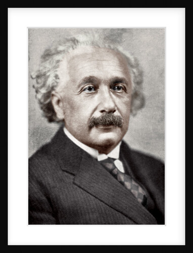 Albert Einstein, German-Swiss mathematician and theoretical physicist by Anonymous
