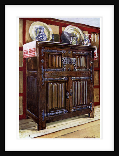 Oak double hutch by Edwin Foley
