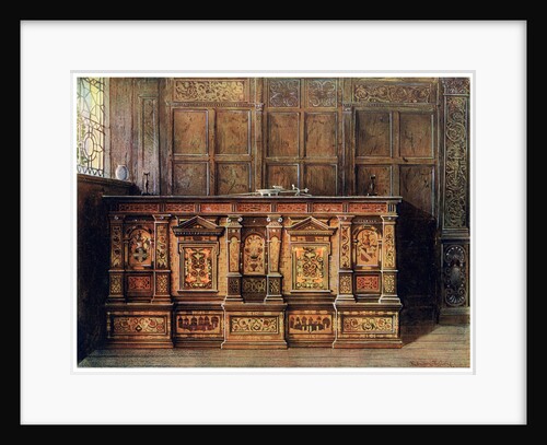 Inlaid muniment chest by Edwin Foley