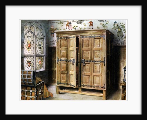 Oak press, Strangers' Hall, Norwich, Norfolk by Edwin Foley