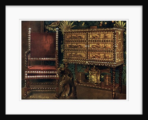 Group of late 16th century continental furniture by Edwin Foley