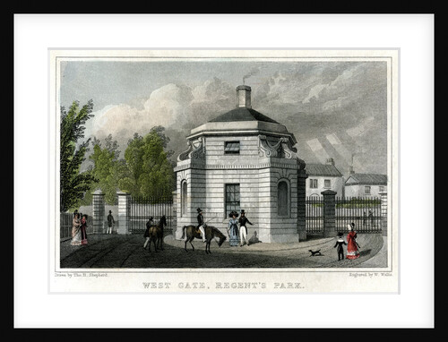 West Gate, Regent's Park, London by W Wallis