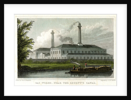 Gasworks by the Regent's Canal, London by A McClatchie