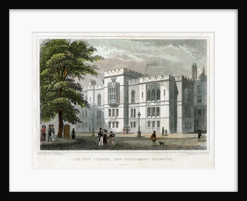 The New Library and Parliament Chambers, Westminster, London by J Hinchcliff