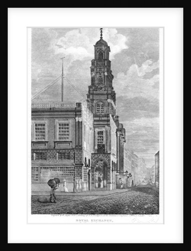 Royal Exchange, looking south-west, City of London by W Angus