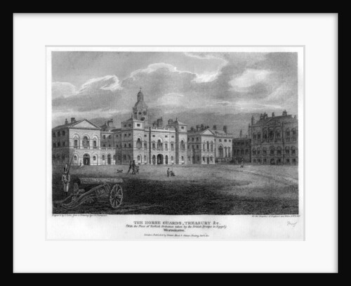 Horse Guards, Westminster, London by G Cooke