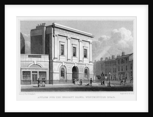 School for the Indigent Blind, Westminster Road, London by R Acon