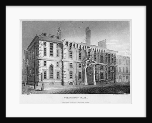 Goldsmiths' Hall, City of London by W Angus