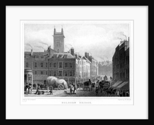 Holborn Bridge, London by William Woolnoth