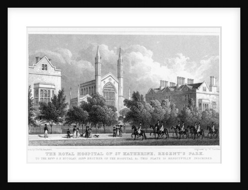 The Royal Hospital of St Katherine, Regent's Park, London by William Tombleson